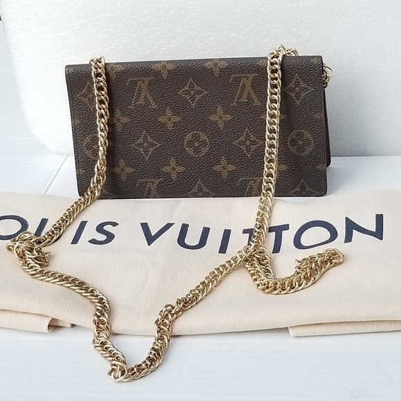 Authentic Rare Louis Vuitton 1988 Porte Chequier Double Bifold Wallet Monogram - Picture 2 of 14
